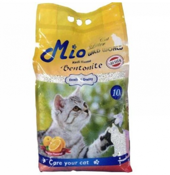 Mio Portakal Kokulu Bentonit 10 lt Kedi Kumu