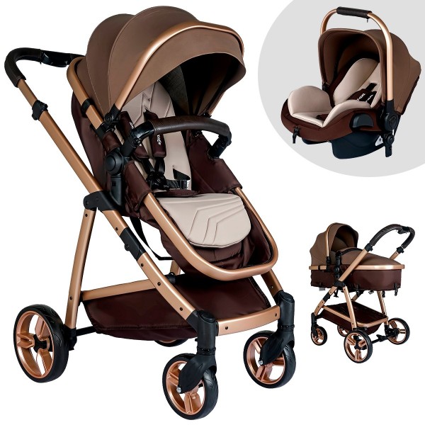 Baby Home BH-955 Gold Vip Travel Sistem Bebek Arabası