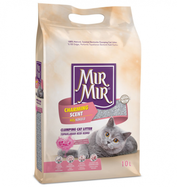 Mırmır Pudra Kokulu İnce 10 lt Kedi Kumu