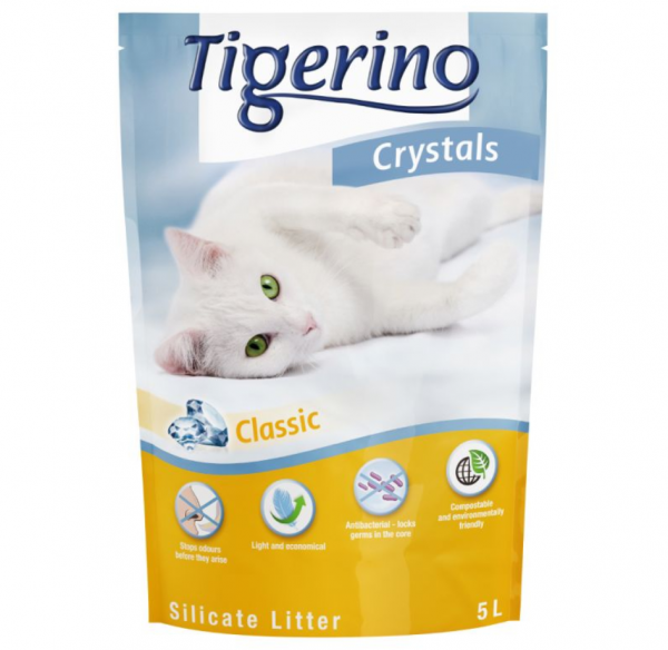 Tigerino Classic Kristal 5 lt Kedi Kumu