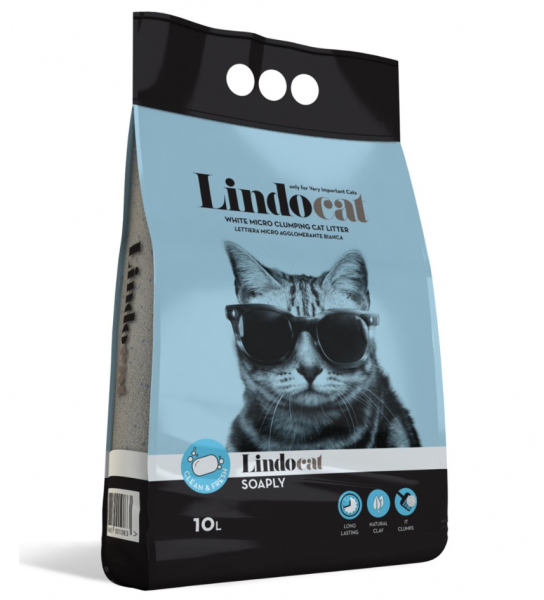Lindo Cat Soaply İnce Taneli 10 lt Kedi Kumu