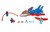 LEGO Super Heroes 76076 Captain America Jet Pursuit