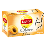 Lipton Slim Plus Kayısılı Çay Bardak Poşet 20 Adet resim
