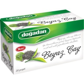 Doğadan Beyaz Sade Çay Bardak Poşet 20 Adet