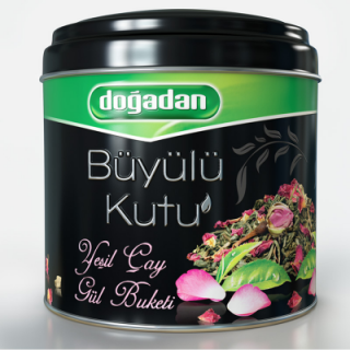 Doğadan Büyülü Kutu Yeşil Çay Gül Buketi Çayı 85 gr
