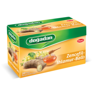 Doğadan Zencefil Ihlamur Ballı Çay Bardak Poşet 20 Adet