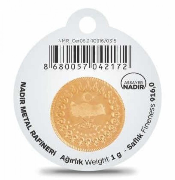 Nadir Gold 22 Ayar 1 Gram Altın