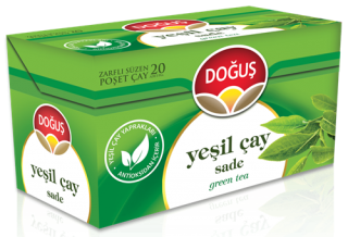 Doğuş Sade Yeşil Çay Bardak Poşet 20 Adet