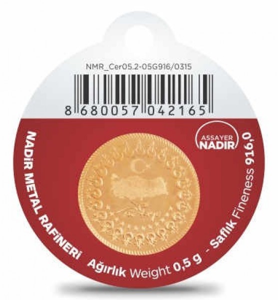 Nadir Gold 22 Ayar 0.5 Gram Altın