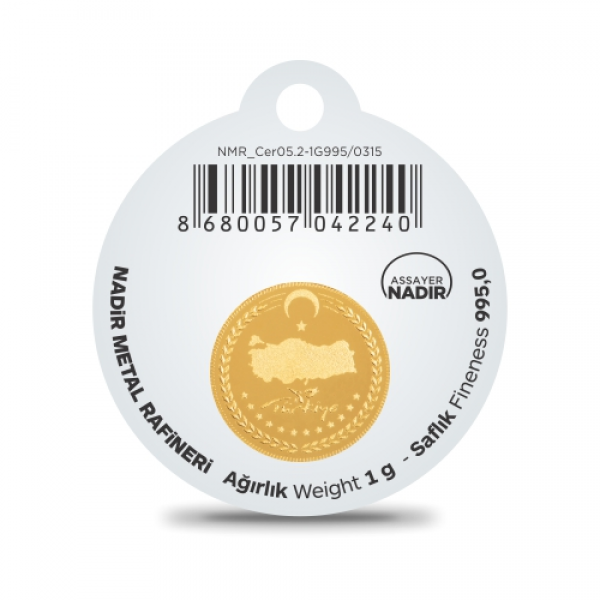 Nadir Gold 24 Ayar 1 Gram Altın