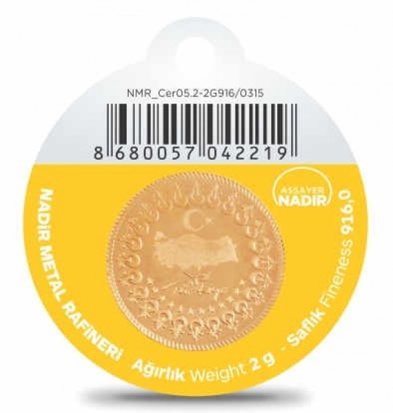 Nadir Gold 22 Ayar 2 Gram Altın