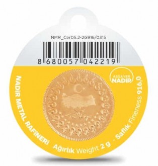 Nadir Gold 22 Ayar 2 Gram Altın