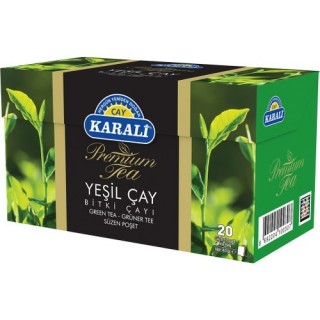 Karali Yeşil Çay Bardak Poşet 20 Adet
