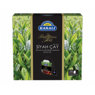 Karali Premium Siyah Bardak Poşet Çay 100 Adet