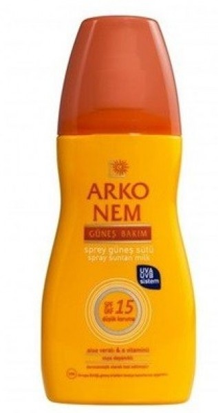 Arko Nem Güneş Bakım Sütü 15 Faktör Sprey 150 ml