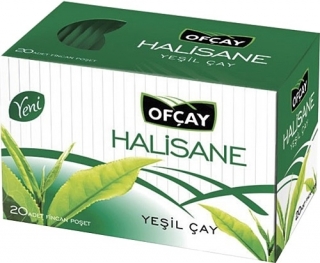 Ofçay Halisane Sade Yeşil Çay Bardak Poşet 20 Adet