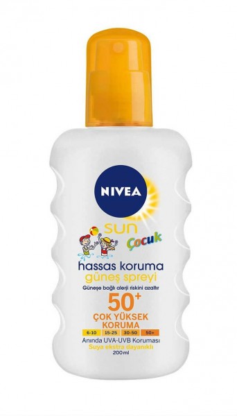 Nivea Sun Çocuk Hassas Koruma 50+ Faktör Sprey 200 ml