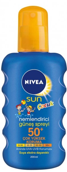 Nivea Sun Çocuk Nemlendirici 50+ Faktör Sprey 200 ml