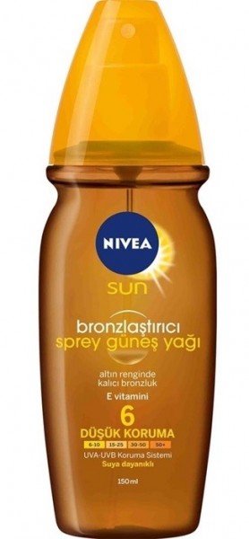 Nivea Sun Bronzlaştırıcı 6 Faktör Sprey 150 ml