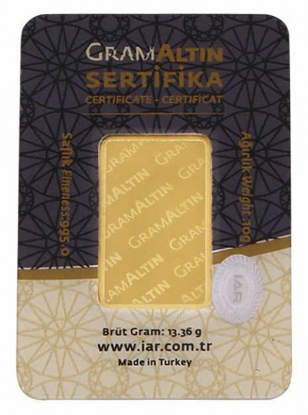 İAR 24 Ayar 10 Gram Altın