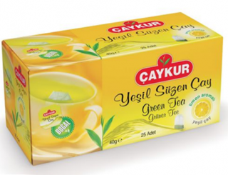 Çaykur Yeşil Çay Limonlu Bardak Poşet 25 Adet