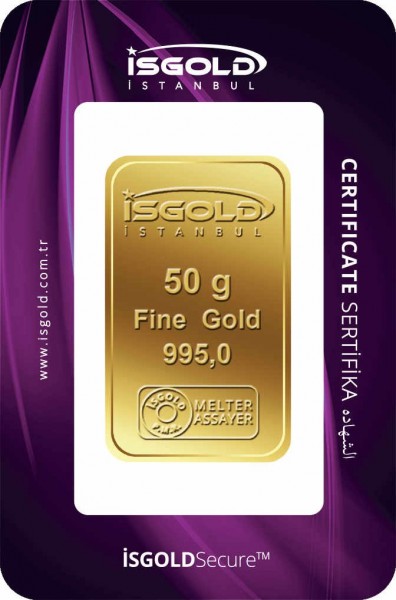 İsgold 24 Ayar 50 Gram Altın