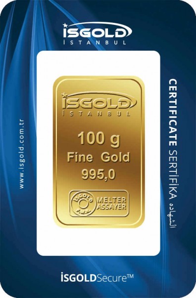 İsgold 24 Ayar 100 Gram Altın