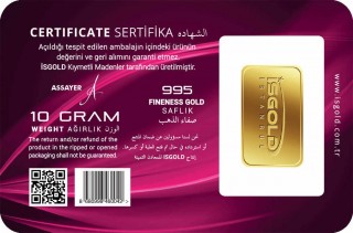 İsgold 24 Ayar 10 Gram Altın