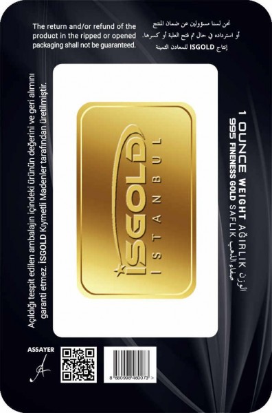 İsgold 24 Ayar 1 Ons Altın