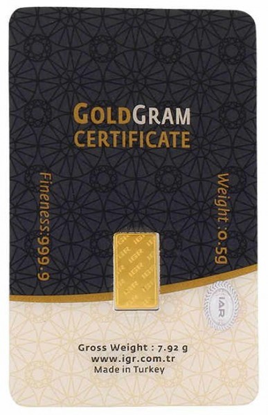 IGR 999.9 Milyem 0.5 Gram Altın