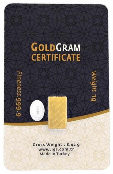 IGR 999.9 Milyem 1 Gram Altın