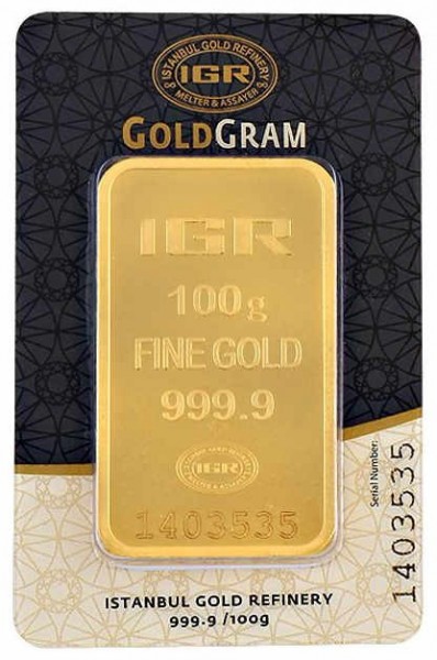 IGR 999.9 Milyem 100 Gram Altın