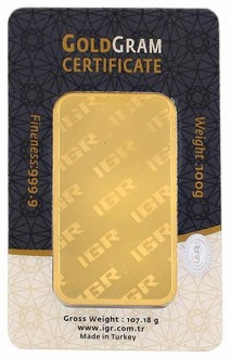 IGR 999.9 Milyem 100 Gram Altın
