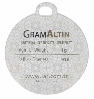 İAR 22 Ayar 1 Gram Altın