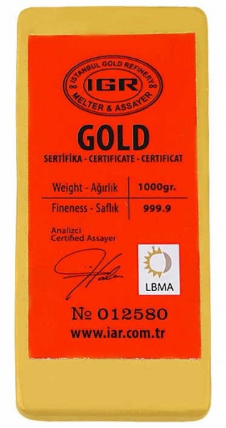 IGR 999.9 Milyem 1000 Gram Altın