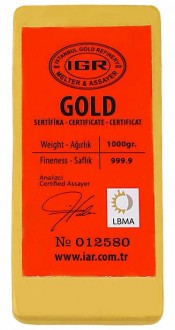 IGR 999.9 Milyem 1000 Gram Altın