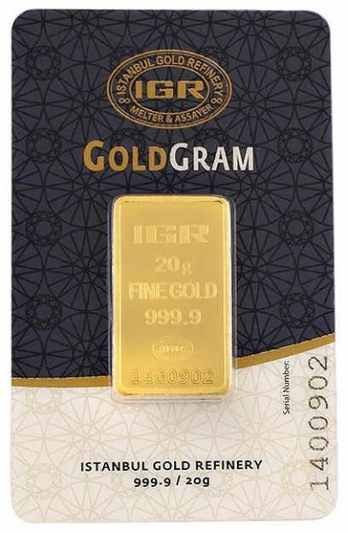 IGR 999.9 Milyem 20 Gram Altın