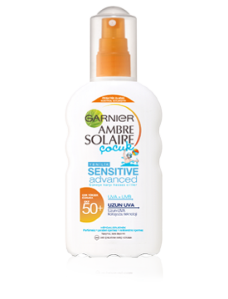Garnier Ambre Solaire Sensitive Advanced Çocuk 50+ Faktör Sprey 200 ml