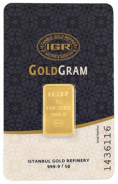 IGR 999.9 Milyem 5 Gram Altın