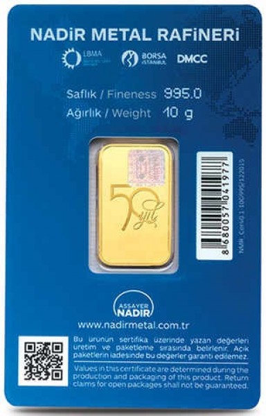 Nadir Gold 24 Ayar 10 Gram Altın