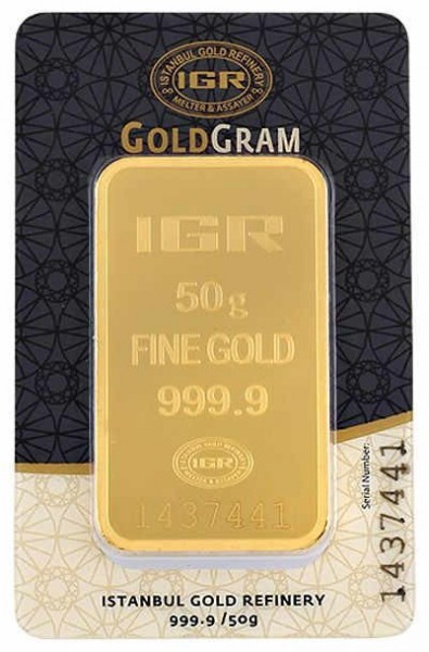 IGR 999.9 Milyem 50 Gram Altın