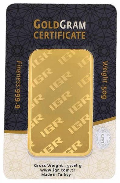 IGR 999.9 Milyem 50 Gram Altın
