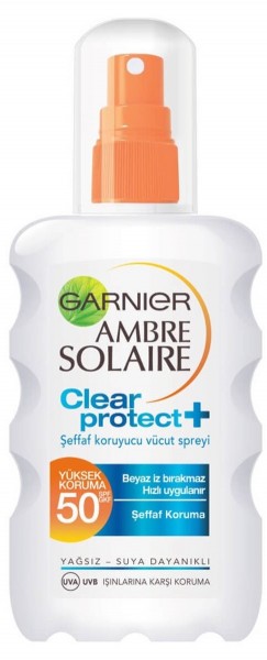 Garnier Ambre Solaire Clear Protect 50 Faktör Sprey 200 ml
