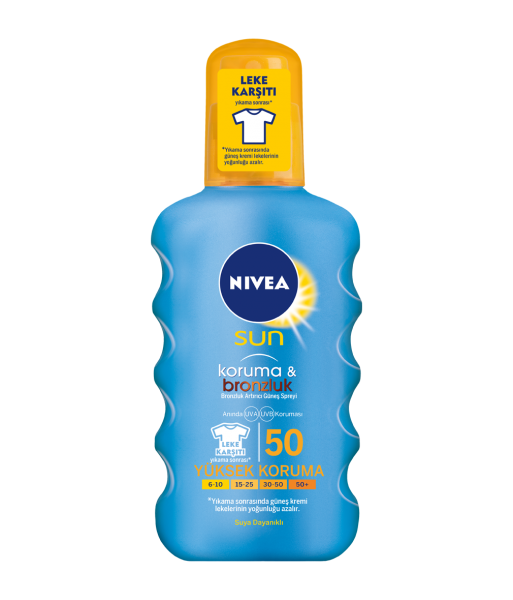 Nivea Sun Koruma & Bronzluk 50 Faktör Sprey 200 ml (50 Faktör)