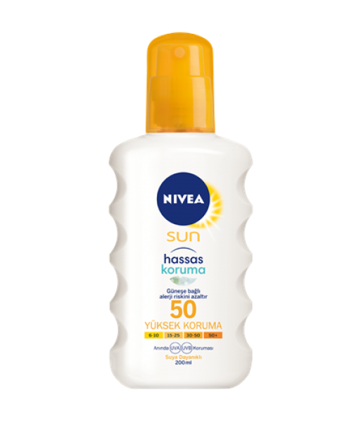 Nivea Sun Hassas Koruma 50 Faktör Sprey 200 ml