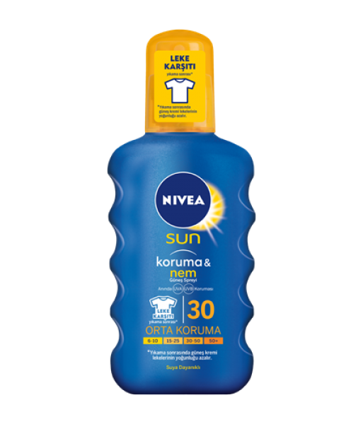 Nivea Sun Koruma & Nem 30 Faktör Sprey 200 ml (30 Faktör)