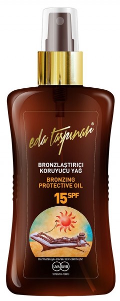 Eda Taşpınar Bronzlaştırıcı 15 Faktör Koruyucu Yağ 200 ml