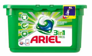 Ariel 3’ü 1 Arada Sıvı Çamaşır Deterjan Kapsülleri 12 Yıkama