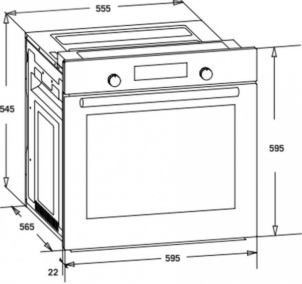 Dominox DO 86 M NT WH Ankastre Fırın