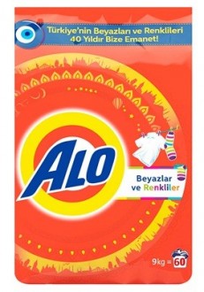 Alo Beyazlar ve Renkliler İçin Toz Çamaşır Deterjanı 9 kg